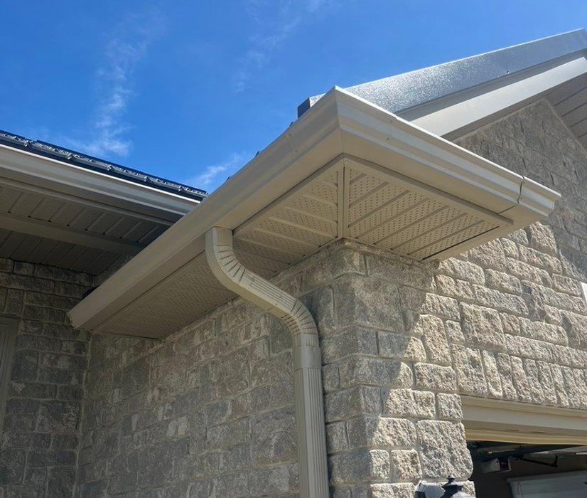 port elgin home with vinyl siding and new gutters